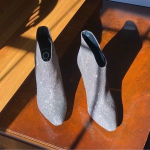 Calvin Klein glitter mini boots